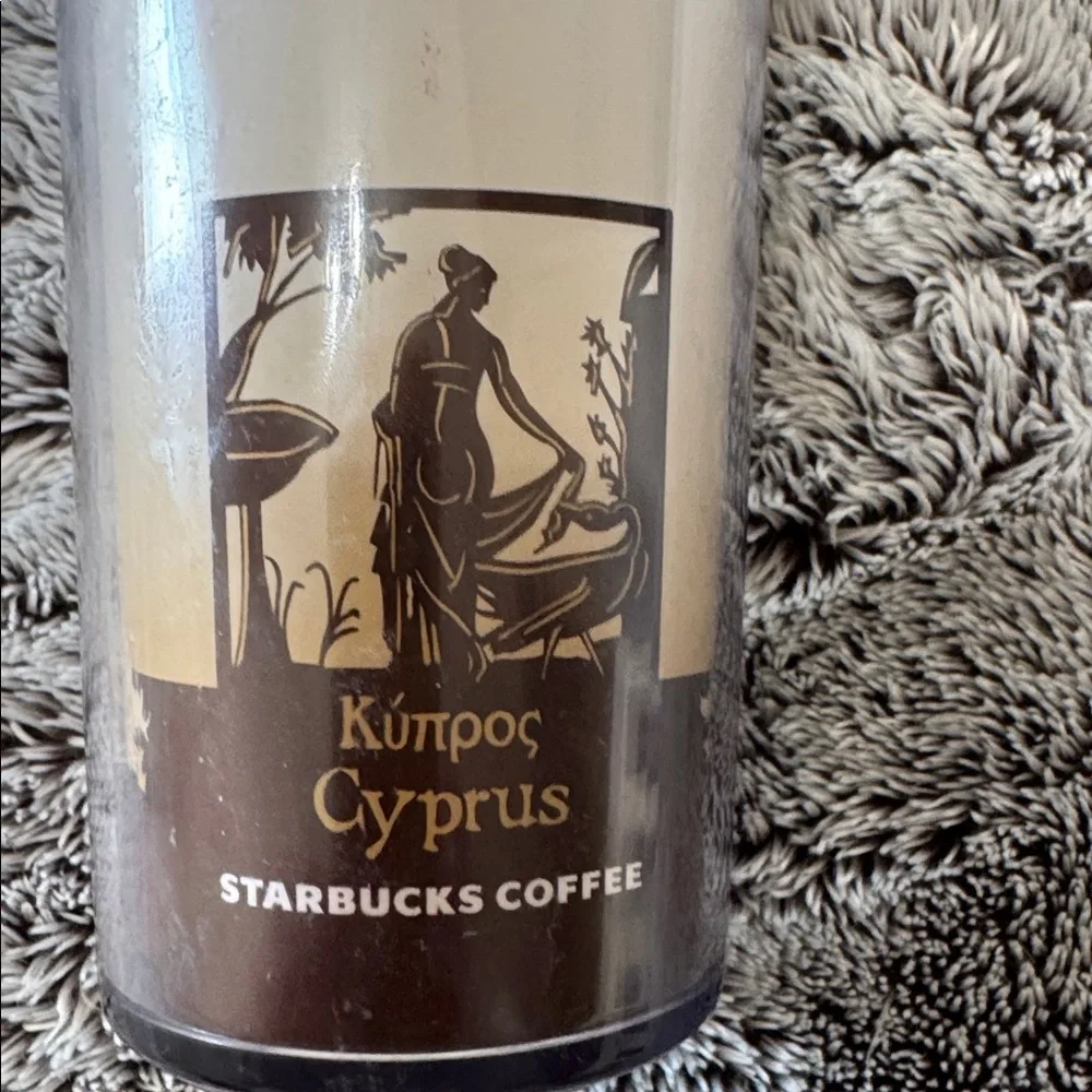 Starbucks Cyprus Global Icon Series Travel Tumbler 12oz Flip Top‎ Lid Collectors